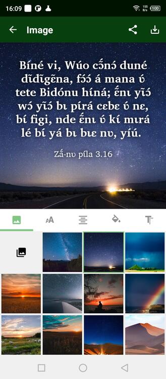 Winye envoyer des versets par WhatApp